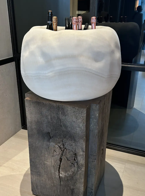 Karyamar unique marble slab showcasing distinctive patterns and rich textures