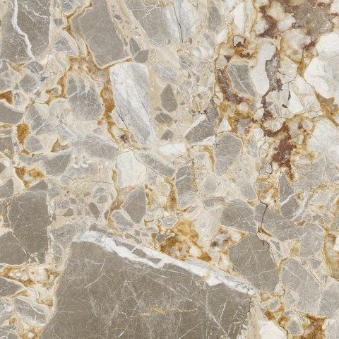 Close-up of Karyamar’s Marrakech Mirage natural stone, featuring warm earthy tones and intricate veining, perfect for high-end architectural and interior projects